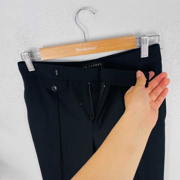 Ralph Lauren 100% Wool Trouser Pants in Black - Picture 5 of 7